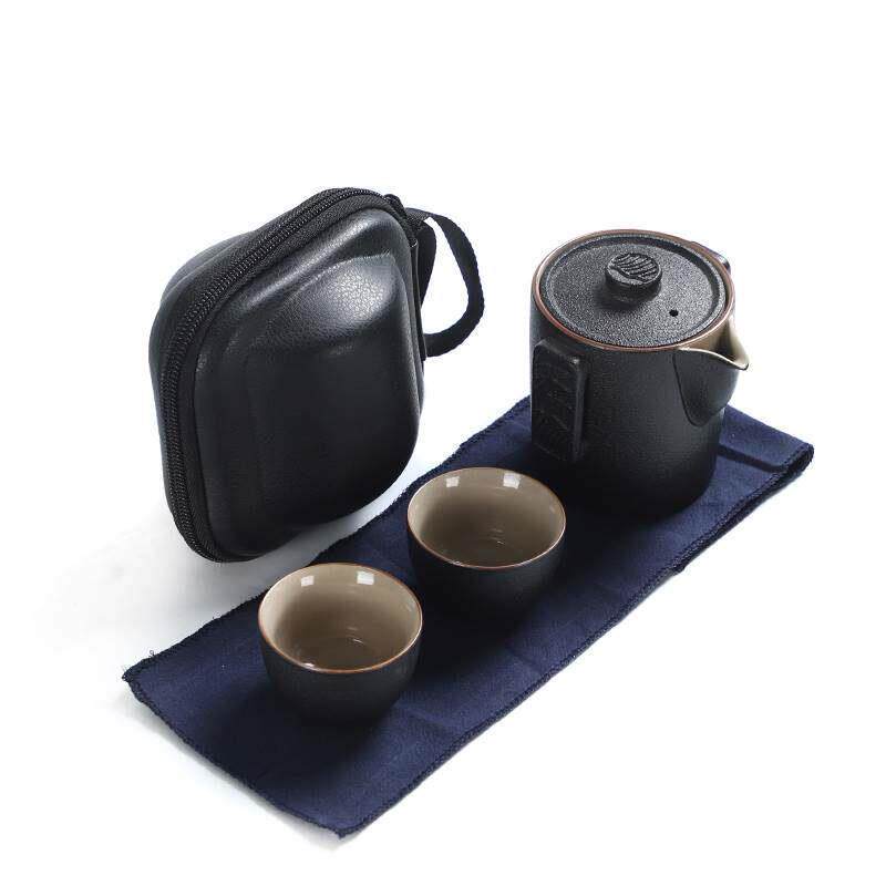 可携式快客杯一壶二杯户外包功夫泡茶壶茶杯简易单人旅行茶具套组