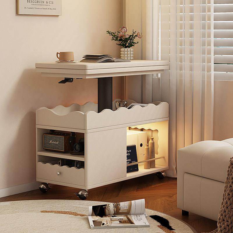 2025新款小户型可升降折叠茶几小推车小茶桌折叠餐桌中古推车边几,住宅家具,升降茶几,淘宝优惠券,粉丝福利购,淘宝优惠卷