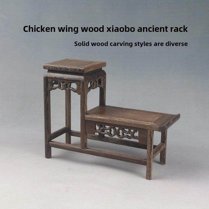 鸡翼木展示架红木装饰品多汁盆景中国古董茶壶高低储物架多宝格底,家居饰品,木雕,淘宝优惠券,粉丝福利购,淘宝优惠卷