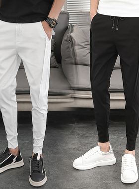 Korean Summer Pants Men Fashion Design 2022 Slim Fit Men Har