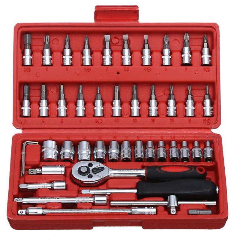 4653pCS WRenCH SoCKet Set HaRdWaRe CaR Boat RepaiRing Kit C