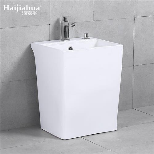 海嘉华加高款洗拖把池地拖盆水槽阳台卫W生间家用落地式高脚拖布