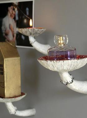 Mushroom Hanging Shelf Resin Wall Floating Shelf Amanita Mus