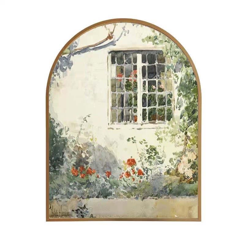 美式装饰画复古客厅玄关挂画北欧餐厅艺术卧室墙壁画日式法式轻奢图片