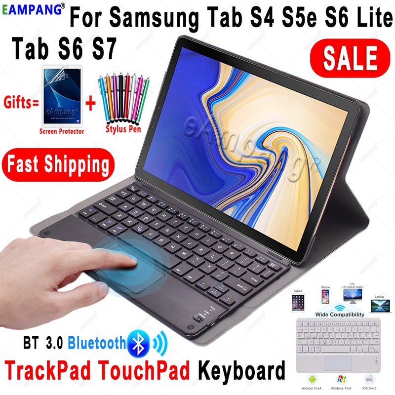 TtrackPad Keyboard Case for Samsung Galaxy Tab S4 S5e S6 Li