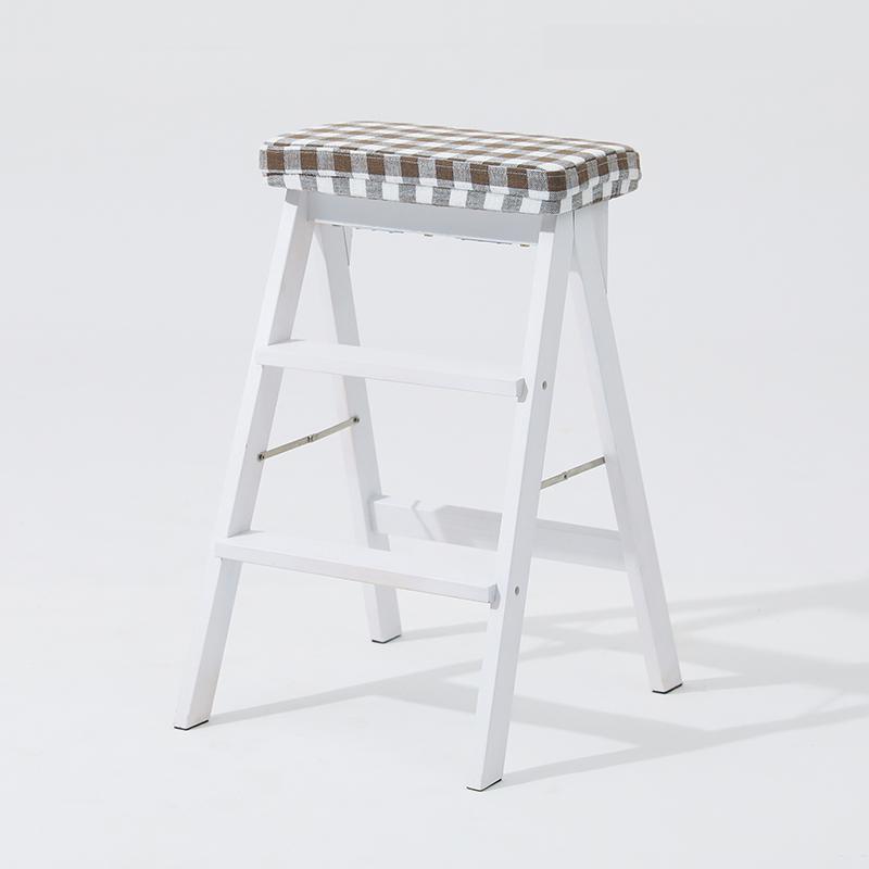 Wooden staircase modern solid wood folding household multifu