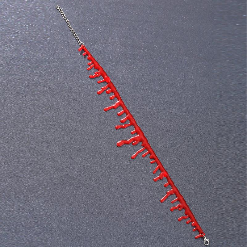 Halloween decorative horror vampire Diablo blood Necklace