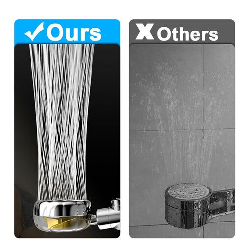好货360 Degree Rotation Propeller Shower Head High Preassure