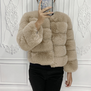 Winter Faux Fluffy Quality High Autumn Coat Fur Women 2023