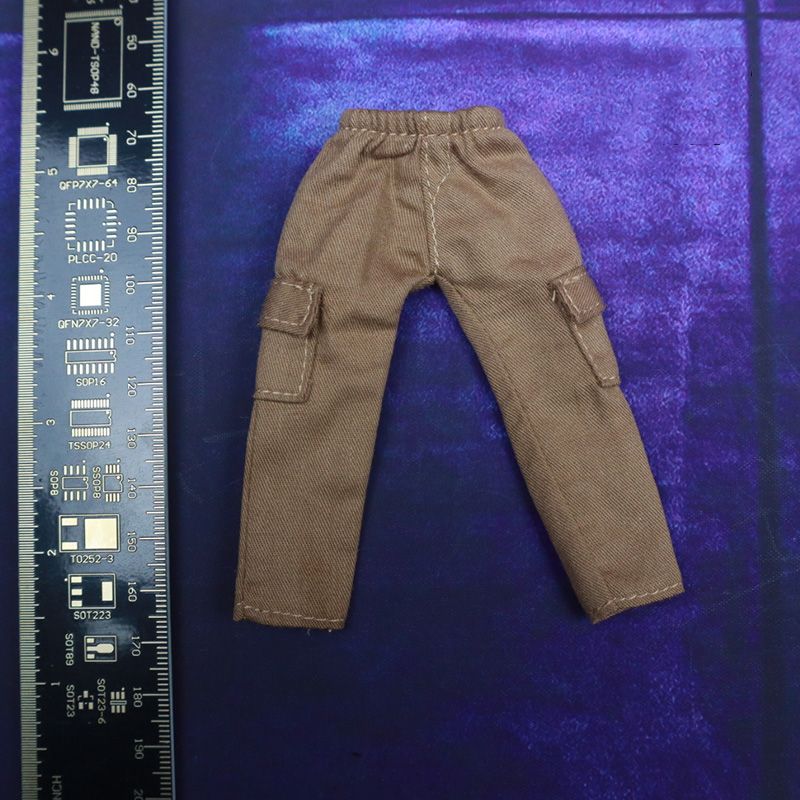 New 1/12 Scale Male Soldier Fashion Solid Color Casual T-Shi
