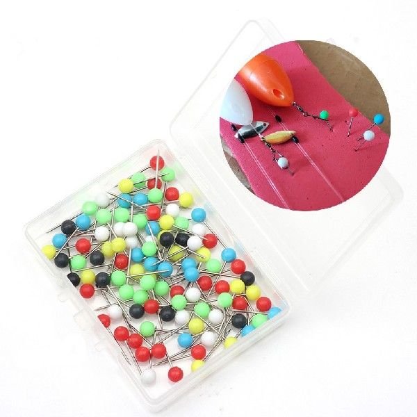 100pcs/Box Rig Safe Spare Pins Carp Fishing Plastic Round