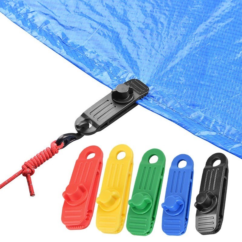 极速5pcs Tarp Clips Awnings Tent Clips Canopy Lashing Buckle