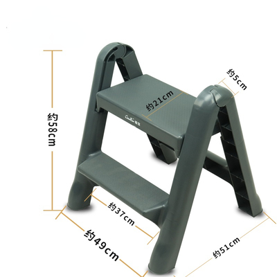 Multifunctional Step Ladder Chair Convenient Foldable Ladder