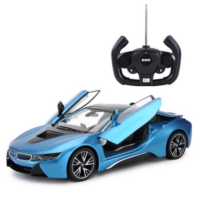 RC1/18 die-casting BMW i8 remote control car can open the do