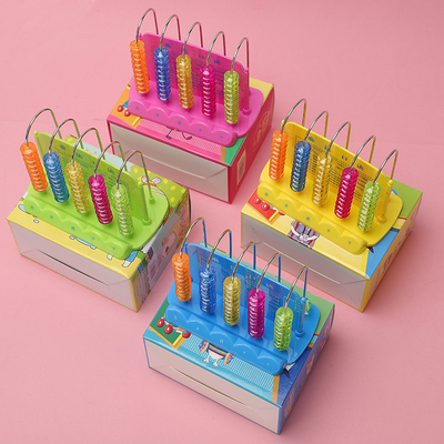 儿童计数器5行10珠铁杆教具6-7-8岁小学生一年级数学学习板计算架