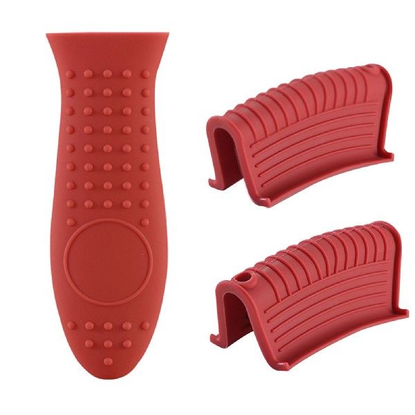 3pcs Hot Handle Holder Non Slip Protective Heat Resistant
