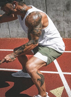 Hot Selling 2 In 1 Shorts Men 2022 Summer Fitness Shorts Men