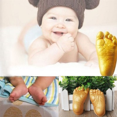 Baby 3D Hand and Foot Print Plaster Casting Kit Handprint Fo