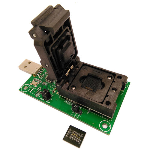 好货推荐eMCP221翻盖弹簧片转USB测试座 BGA221烧录座读取资料 厂