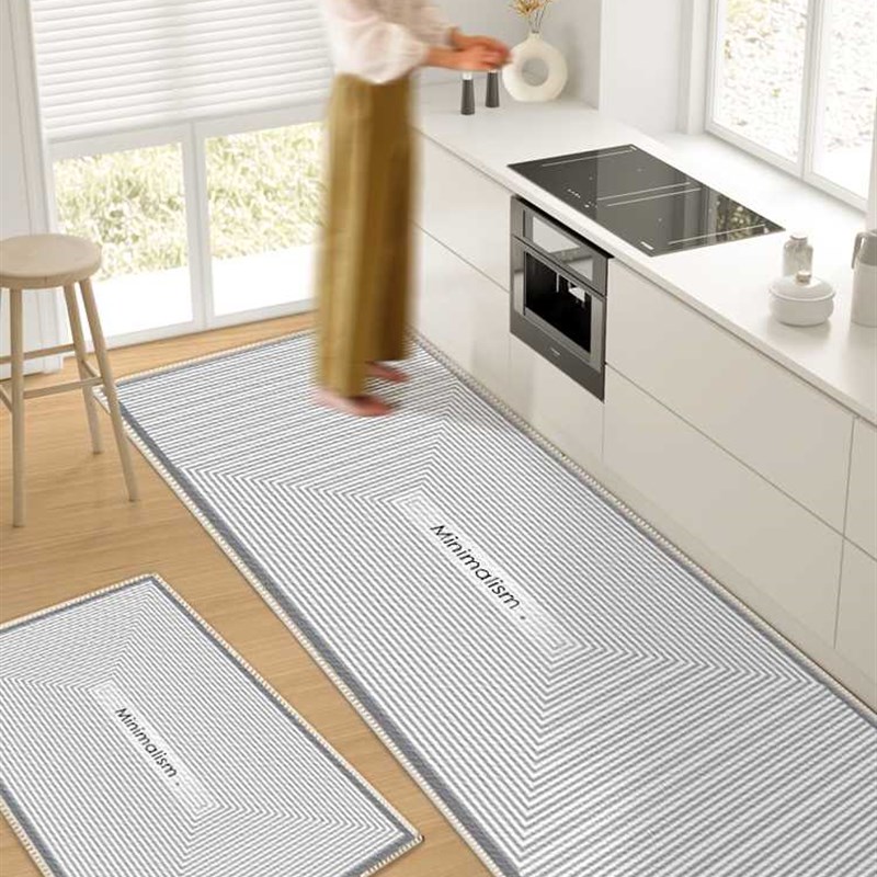 厨房地垫防滑抗污吸油吸水凉垫门口耐脏脚垫家用免洗可擦地毯可裁
