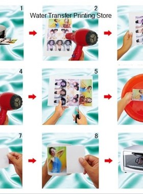 (10pcslot) A4 ClearTransparent Paper Water Slde Decal Pa