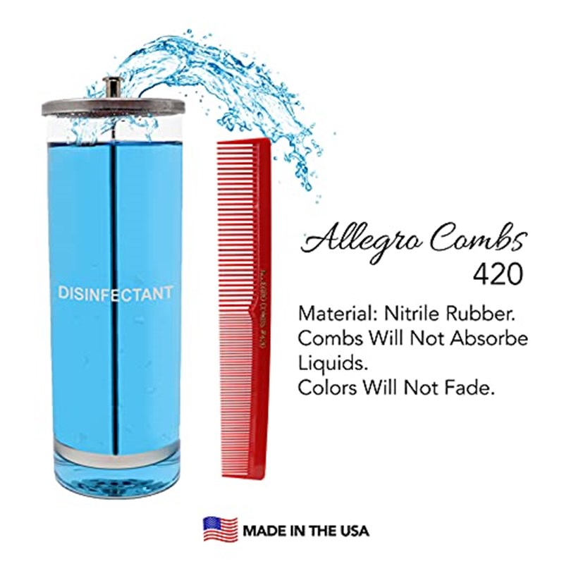 Allegro Combs 420 Hair combs Barber Comb Comb Set Hair Cutti