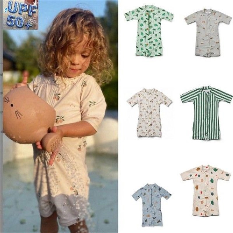 2023  UPF50 protection LD Kid Swimwear for Boys Trunks Summe