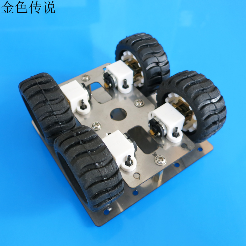 不锈钢N20智能小车底盘 N20减速电机  机器人模型 金属车架 微型