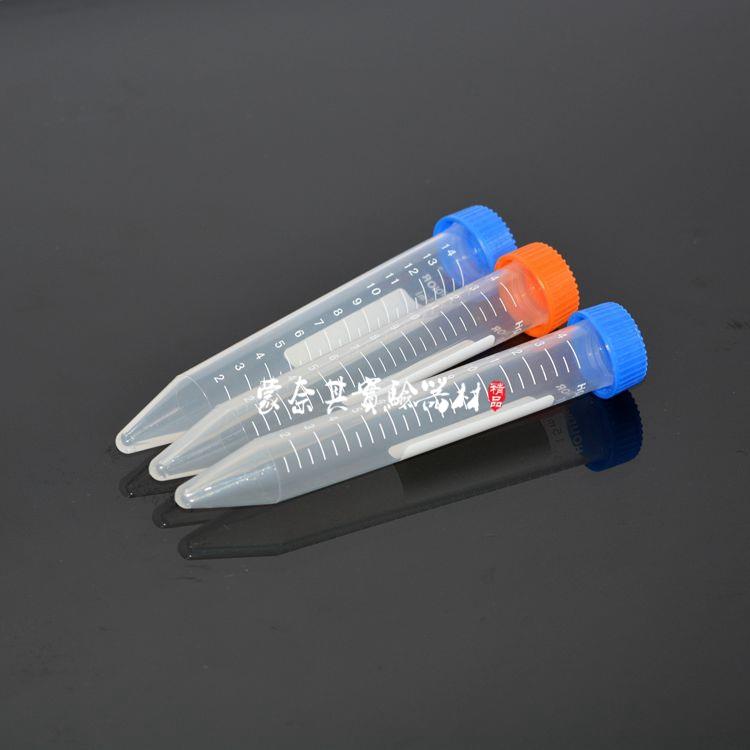 厂家直供15ml螺口尖底刻度离心管 塑料离心管 100支/包