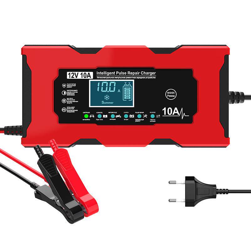 12V10A汽车电瓶充电器 14.6V10A磷酸铁锂充电器摩托车电瓶充电器