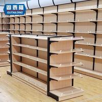 固泰隆精品鋼木超市貨架木質(zhì)展示架便利店母嬰店孕嬰童展柜展架子