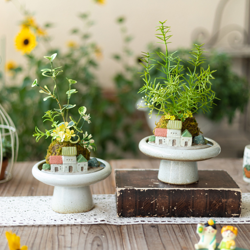 阿楹 北欧首饰小托盘化妆台装饰入门钥匙收纳摆件茶室塔香座花架