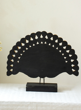 孔雀开屏摆件工艺品东南亚泰式家居客厅玄关电视柜创意装饰品摆设