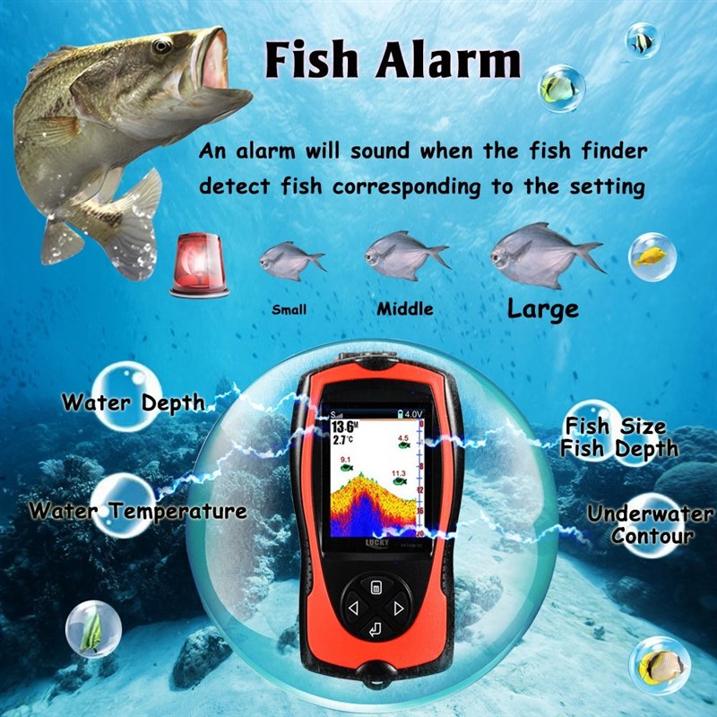 LUCKY FF1108-1CWLA Rechargeable Wireless Remote Sonar for fi