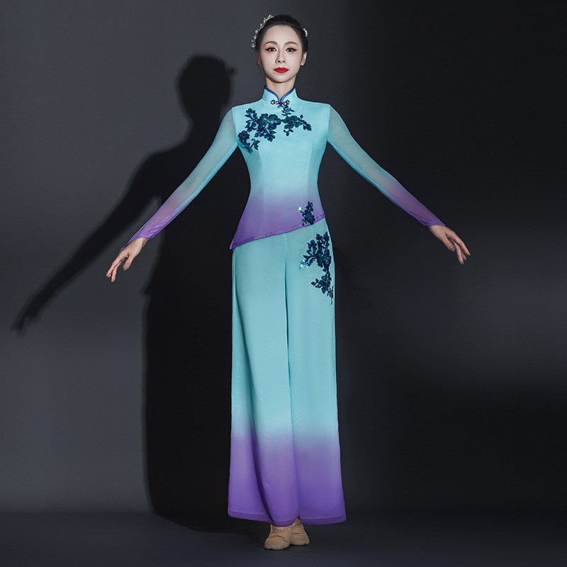 好货秧歌服演出服女中老年剧目古典舞蹈服装飘逸成人扇子舞广场舞
