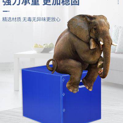 好货5个装 塑料日式大搬家箱子可折叠收纳整理防水Q周转箱中空板