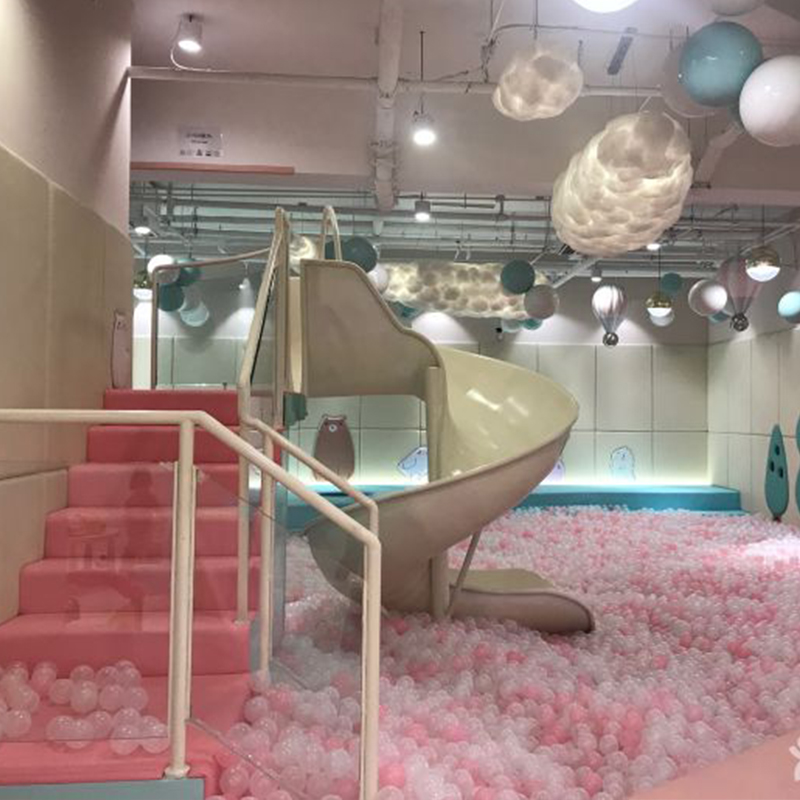 儿童乐园设备早教游乐场幼儿园亲子餐厅淘气堡室内攀爬不锈钢滑梯
