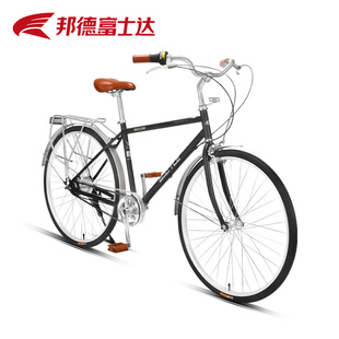新品富士达通勤自行车男女城市骑行内五速超轻上班代步淑女款复古