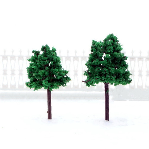 极速10Pcs/Pack Dark Green Model es Scale Train Park Railroad