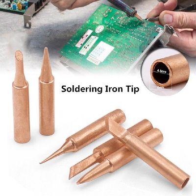 5Pcs I+B+K+2.4D+3C Soldering Iron Pure Copper 900M