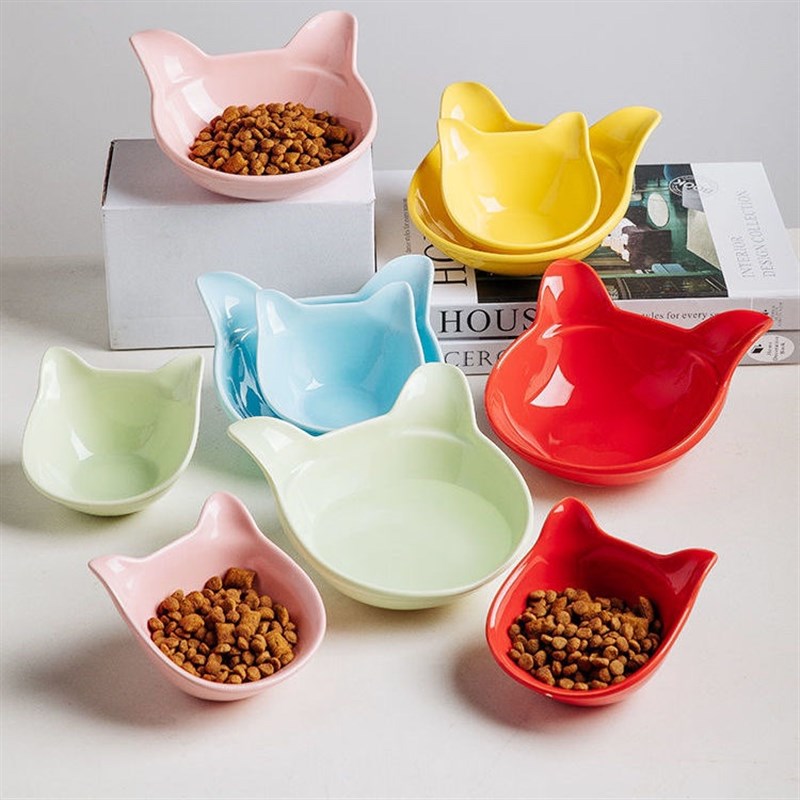陶瓷宠物碗喝水碗猫碗狗碗新配色护颈碗零食碗单碗自由搭配组合