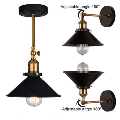 好货Vintage Wall Lamp E27 Base Industrial Wall Sconces AC90-