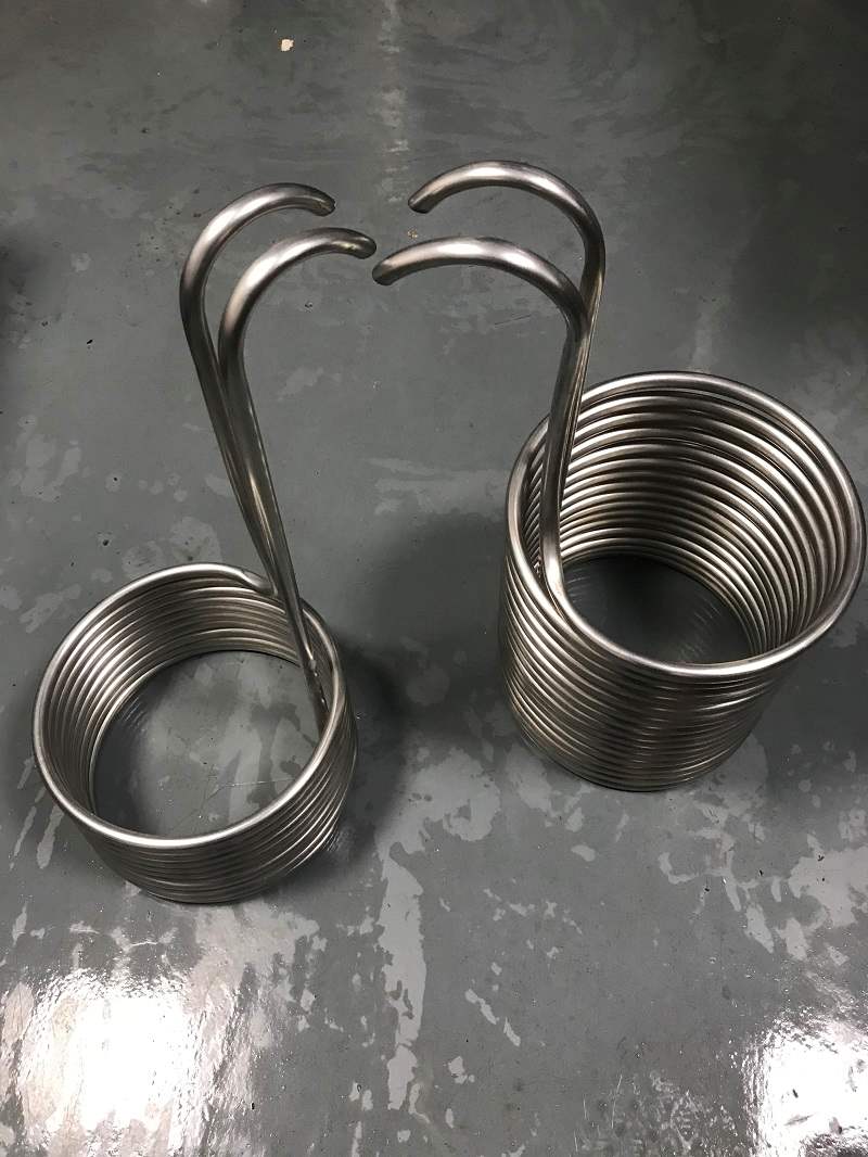 爆品新品0旋铁管钛管电热管加热铁管C冷却管螺旋铜管不锈钢弯管品
