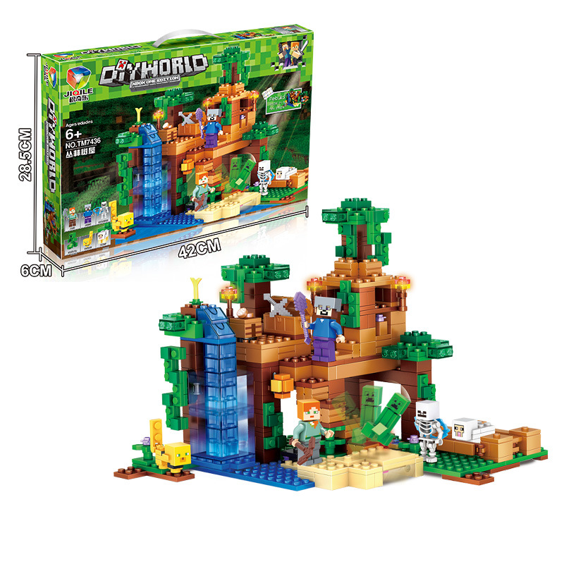 compatible my world building blocks boys puzzle assemb