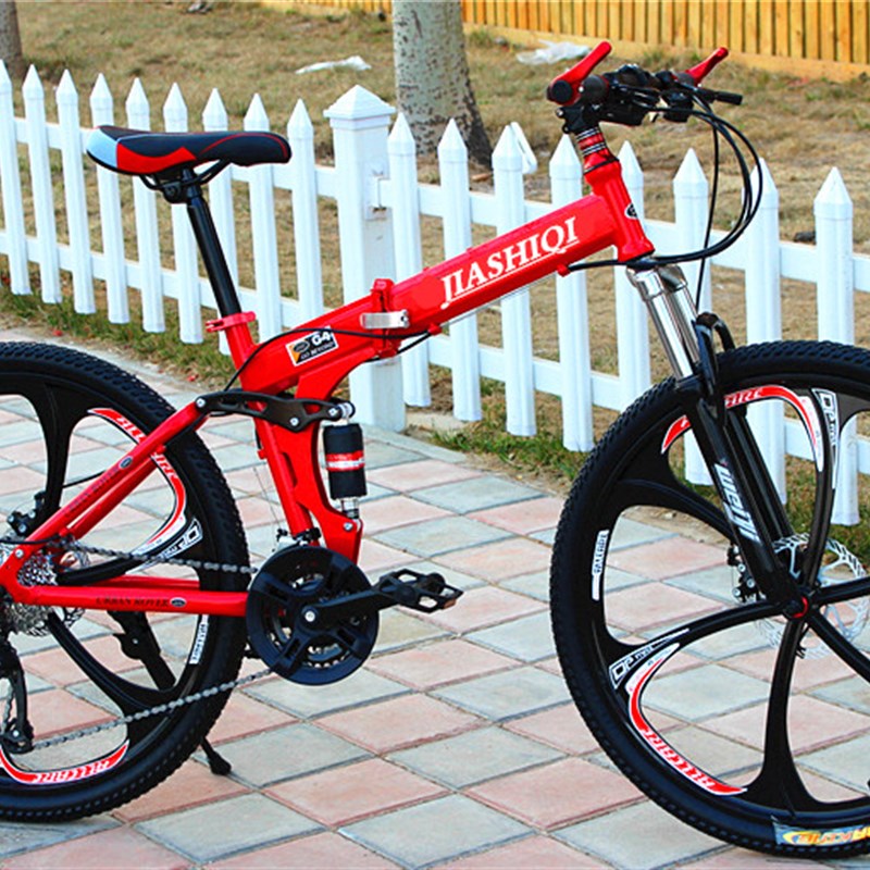 全地形双减震越野爬坡登山山地车30速超快长途跑车软尾速降自行车