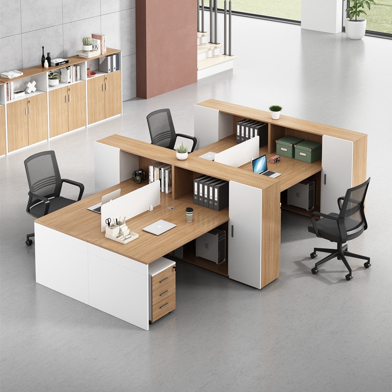 职员办公家具4人位办公桌财务简约现代2/6人位组合工位屏风桌桌椅