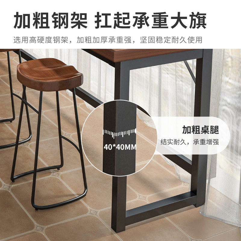 好货靠墙吧台桌长条桌家用阳台吧台桌靠窗一体式客厅吧台桌茶水间