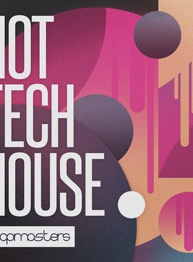 科技电子采样包 Hot Tech House WAV Loop鼓组音源素材FL