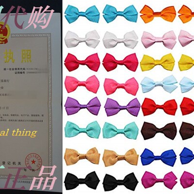 40PCS Tiny Baby Girls Hair Bows 2 Inch Grosgrain Ribbon Bows