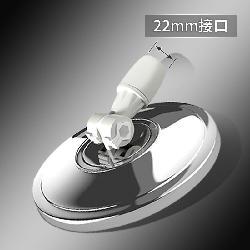 加强拖把盘22mm接口不锈钢耐磨盖盘圆盘盖盘替换通用旋转盘头甩盘